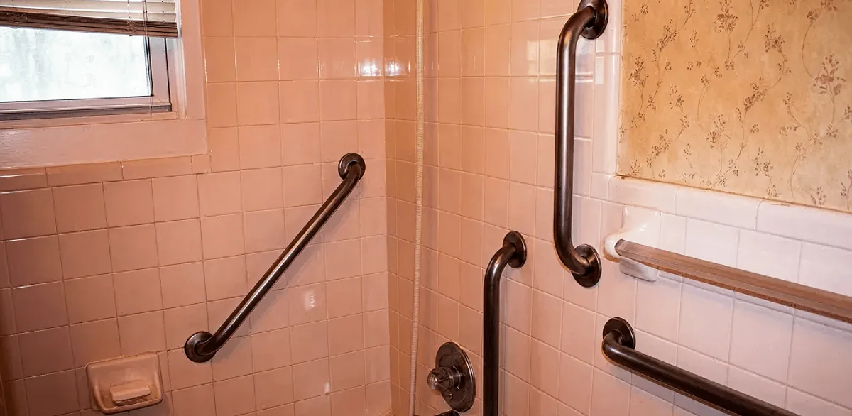 Shower grab bar installation for bathroom safety and accessibility in Memphis, TN